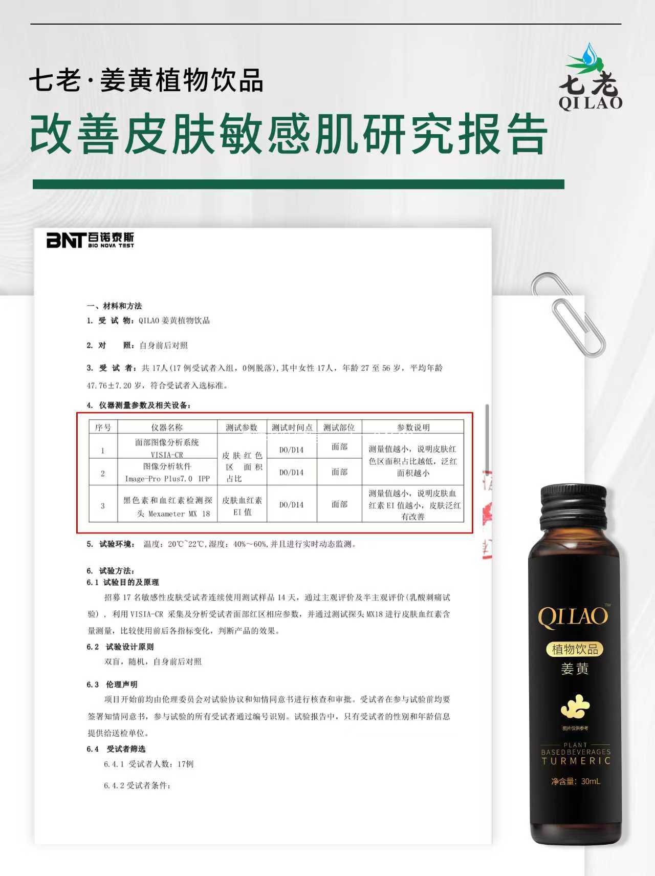 七老姜黄抗炎饮