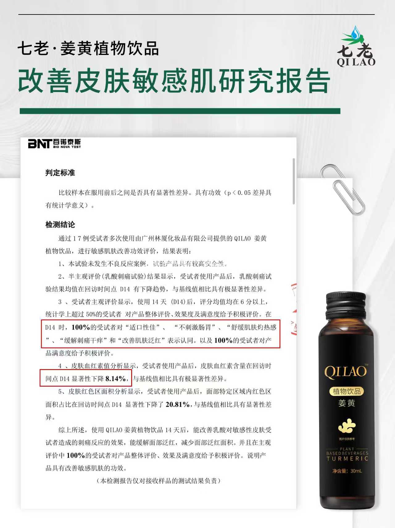 七老姜黄抗炎饮