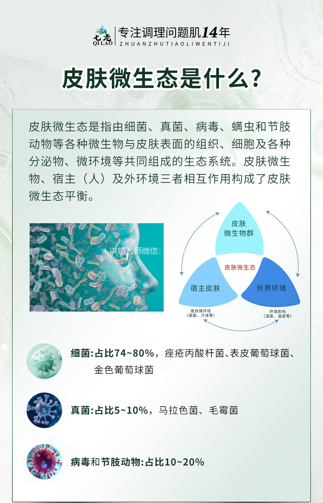 皮肤菌群平衡才能更健康→色沉，疹子，痘痘