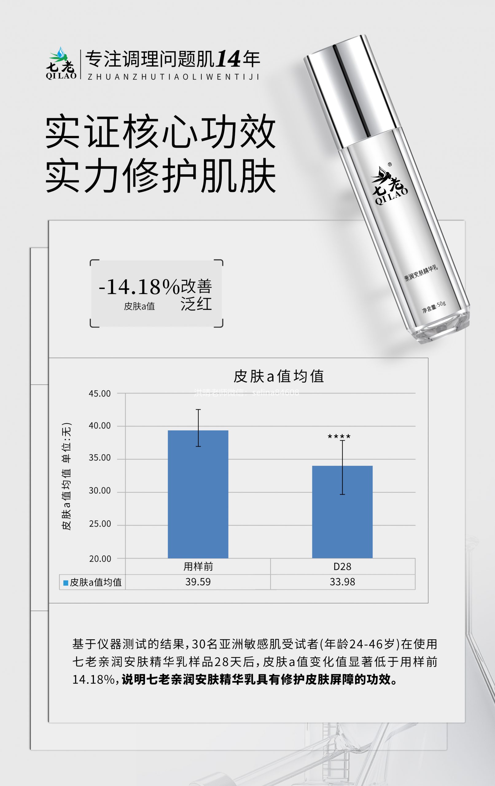七老亲润安肤乳，油敏肌，玫瑰皮炎，脂皮福音